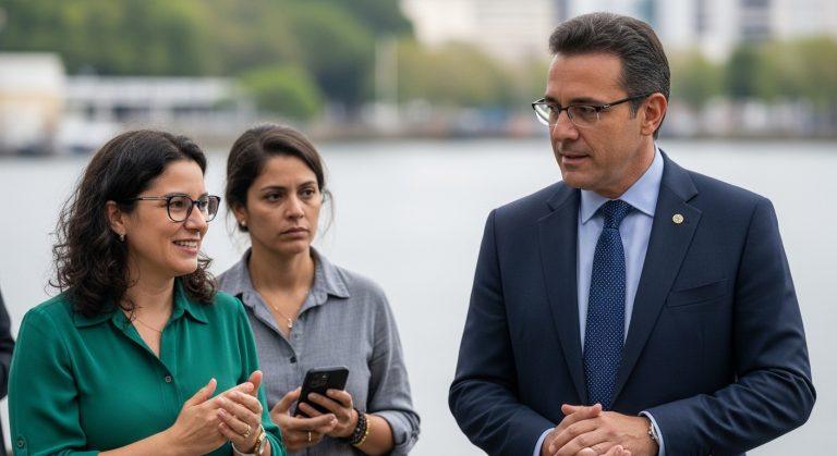 Brazilian landscape blending forest conservation with renewable energy infrastructure.