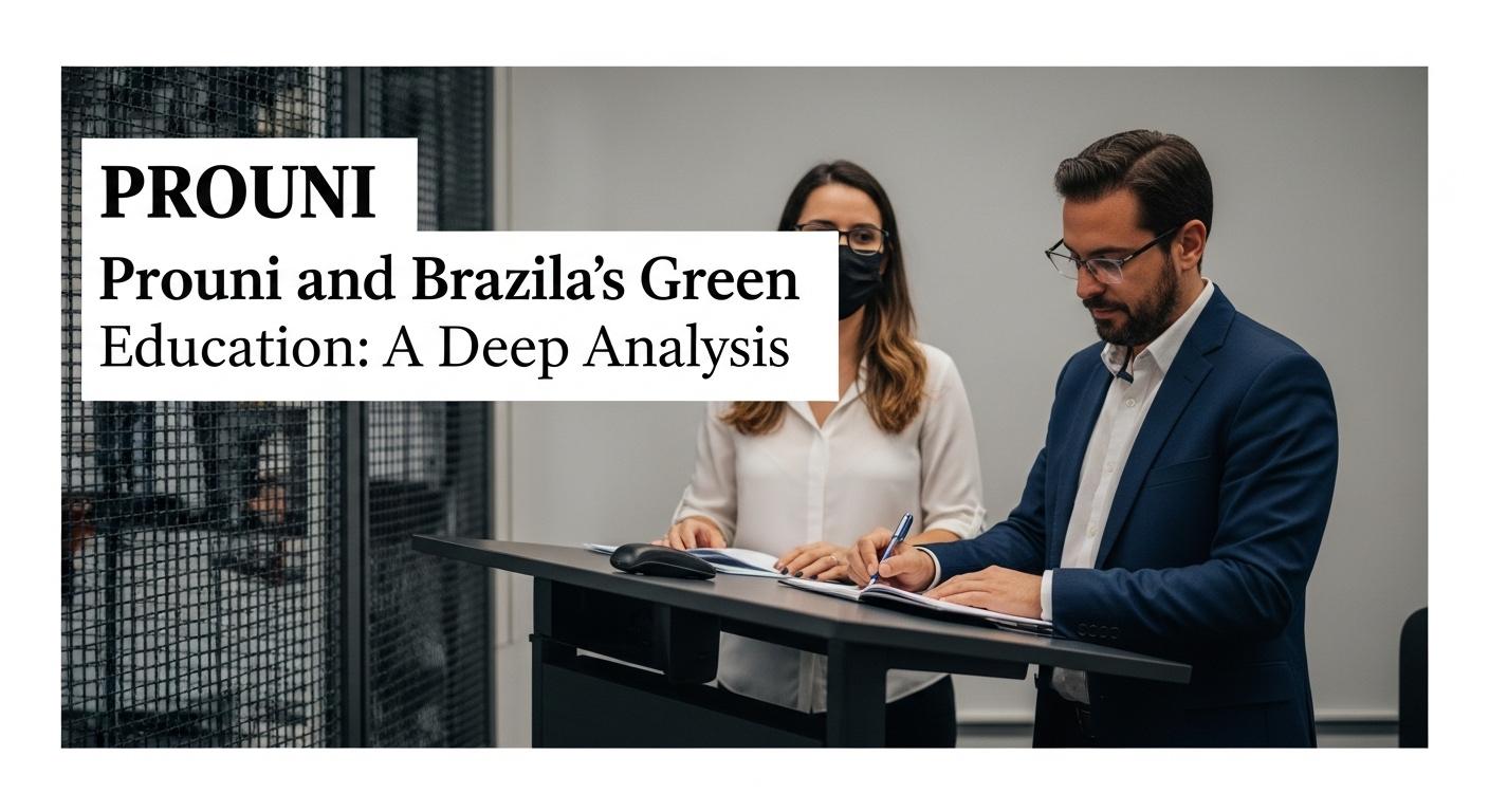 Students studying environmental science on a Brazilian campus with solar panels